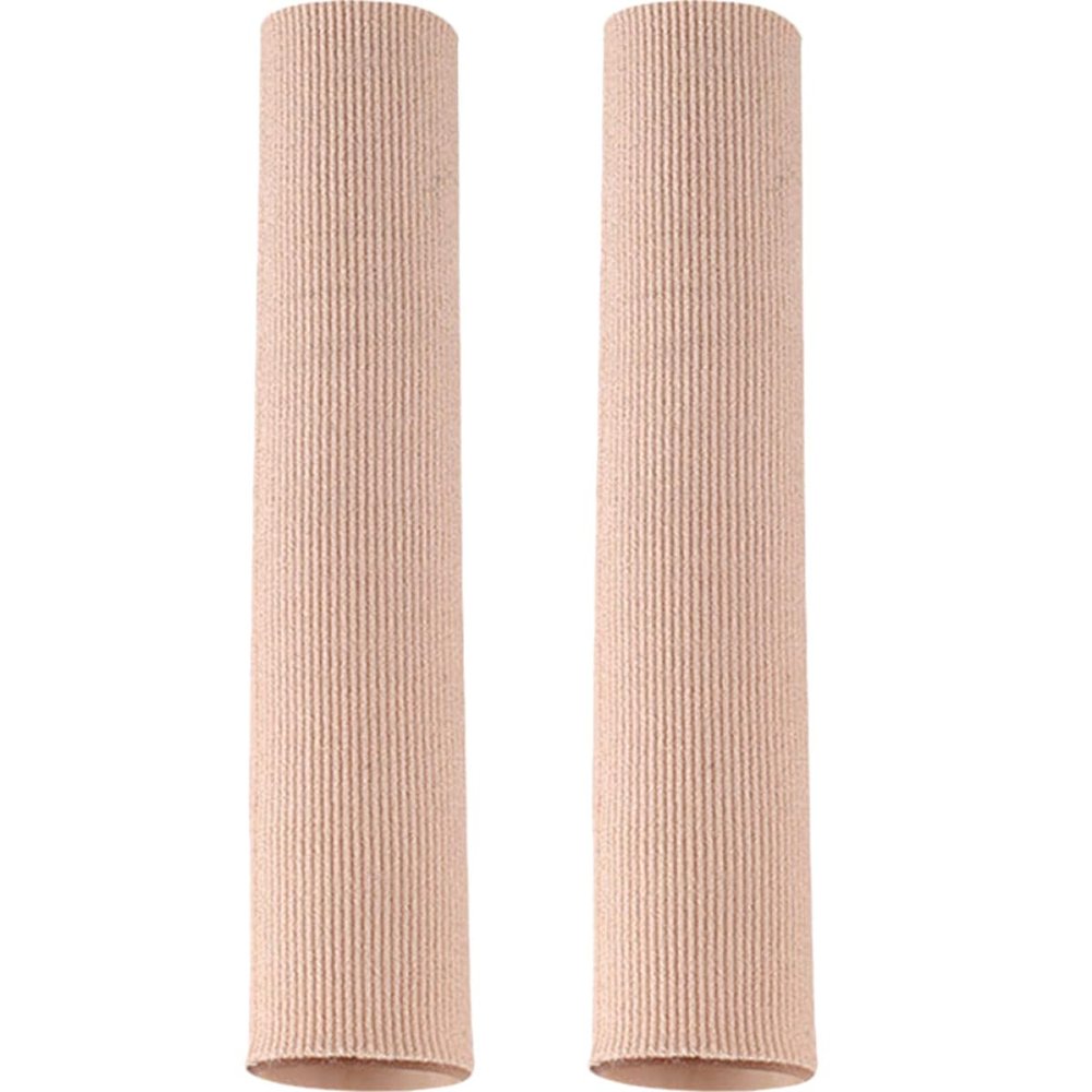 LOORGVEL Supple Toe Protectors 2pcs Small (1.8x20cm) Breathable Silicone Toe Sleeves Anti-Friction Reusable Covers for Foot Health and Bunion Care