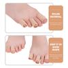LOORGVEL Supple Toe Protectors 2pcs Small (1.8x20cm) Breathable Silicone Toe Sleeves Anti-Friction Reusable Covers for Foot Health and Bunion Care view 3