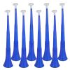 Homoyoyo 8 Pack Collapsible Stadium Horns, 24 Inch Vuvuzela Plastic Trumpets, Loud Blow Horn Noisemakers for Graduation, Sporting Events, Football Games, Soccer Parties, Blue view 1