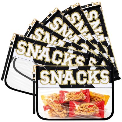 SilTriangle 6 Pcs Soccer Snack Bag Baseball Party Favors Mom Gifts Bulk