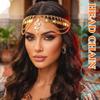 JEAIRTS Egyptian Headpiece Gold Cleopatra Snake Hair Jewelry for Women view 3