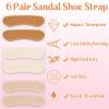 Cutecrop 6 Pairs Sandal Strap Cushion Strips Shoe Strap Cushion,Light Color view 4