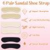 Cutecrop 6 Pairs Sandal Strap Cushion Strips Shoe Strap Cushion,Classic view 3