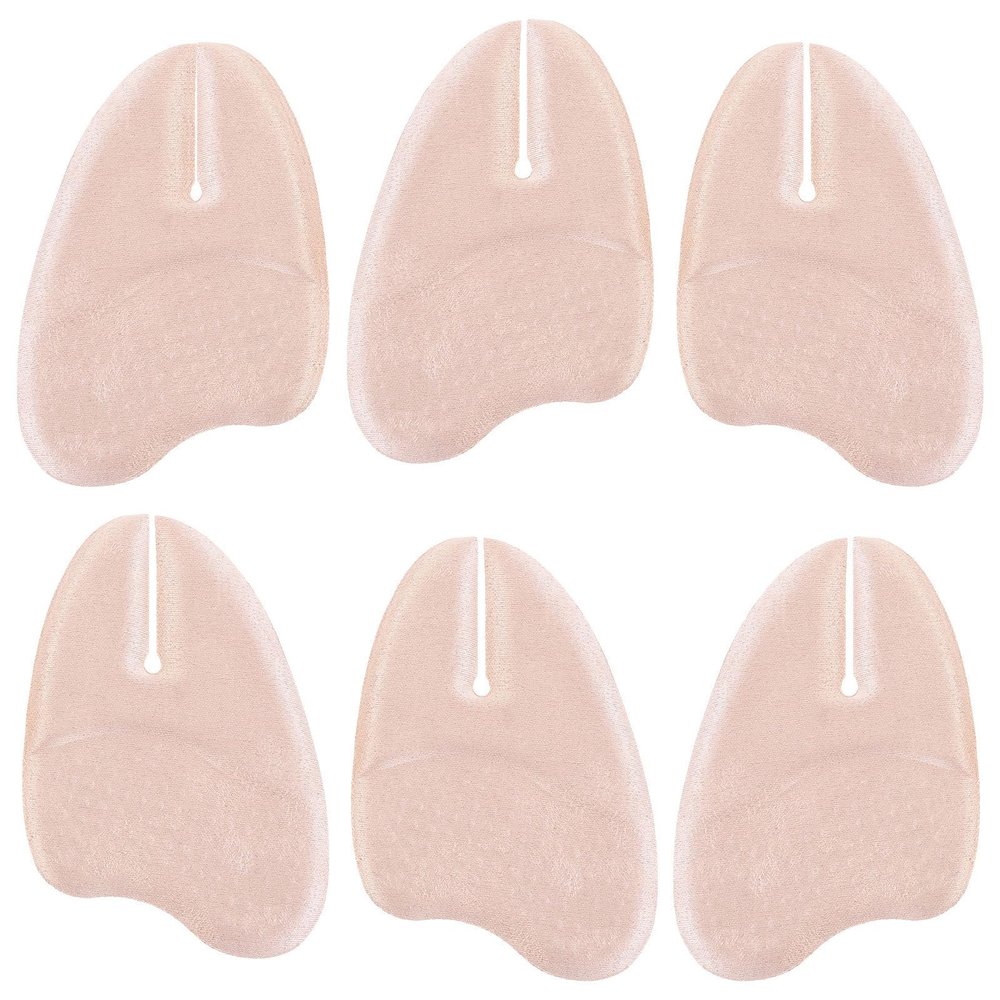 Metatarsal Toe Cushions for Sandals, 3 Pairs Suede Fabric Beige