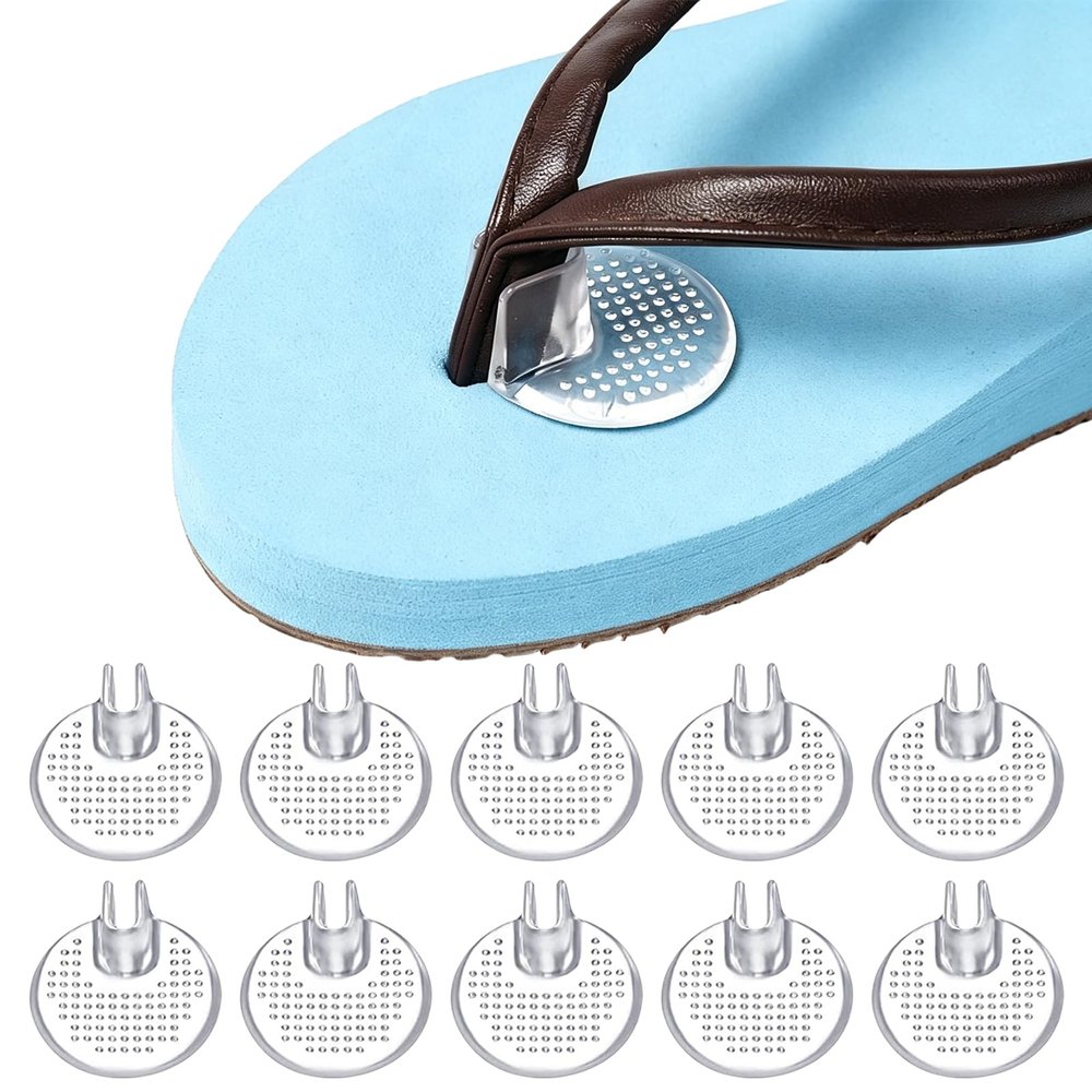 5 Pairs Thong Sandal Toe Protectors, Flip Flop Toe Cushion for Daily Wear, Protective Pads for Extended Outdoor Activities and Foot Sensitivity