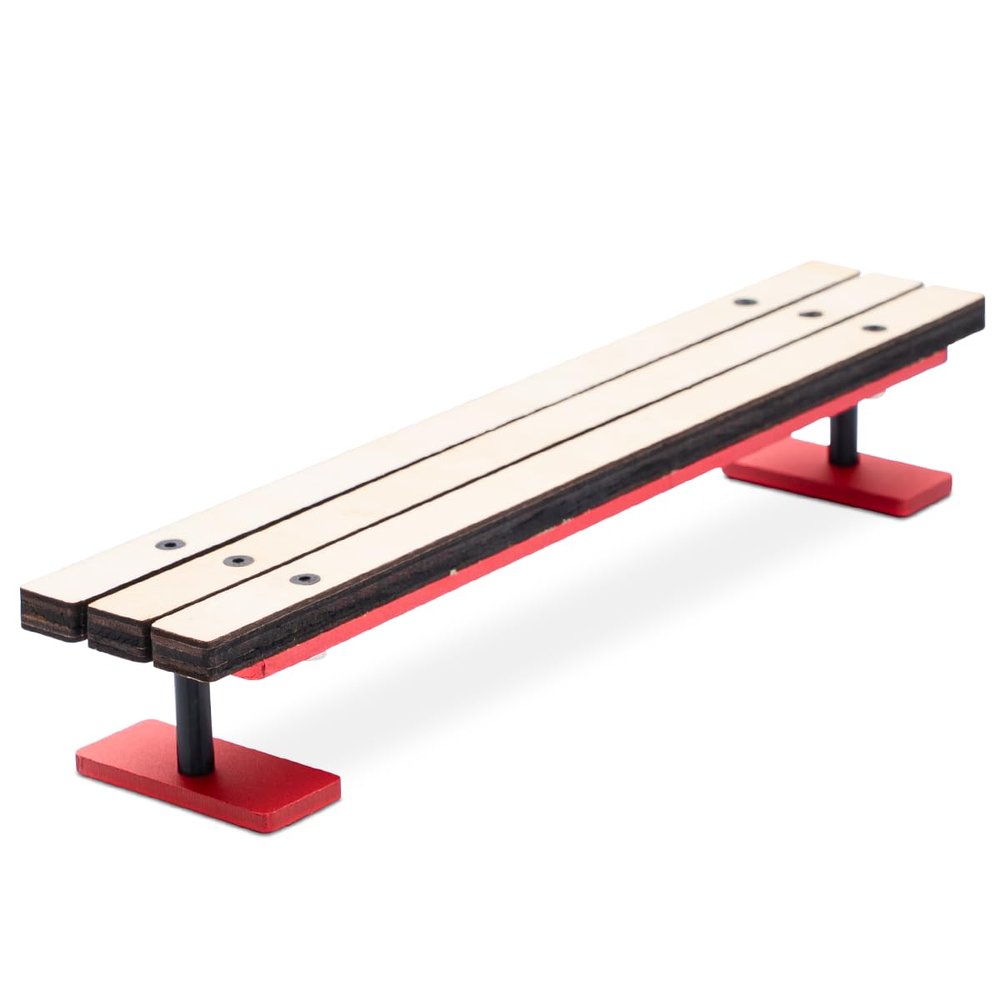 The Vault Fingerboard Ramp Bench Mini Skate Park Obstacle for Finger Skateboarding Tricks