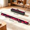 GINMAON 6/8 FT Floor Balance Beam, Folding Balance Beam with Carry Handles, Anti-Slip Base Gymnastics Beam for Kids Beginners Professional, Portable Balance Training Beam for Home Dance Fitness Physical Therapy, Pink Purple (PinkPurple, 6 FT) view 2