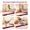 GINMAON 6/8 FT Floor Balance Beam, Folding Balance Beam with Carry Handles, Anti-Slip Base Gymnastics Beam for Kids Beginners Professional, Portable Balance Training Beam for Home Dance Fitness Physical Therapy, Pink Purple (PinkPurple, 6 FT) view 4