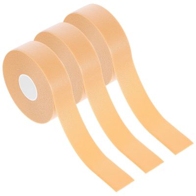 3 Rolls Toe Tape for Pointe Shoes, 0.98" X 5.46 Yard Adhesive Toe Tape Waterproof Prevention Heel Tapes Foam Toes Bandage Tapes for Pointe Shoes for Toes Skin Chafing Protector, Skin Color
