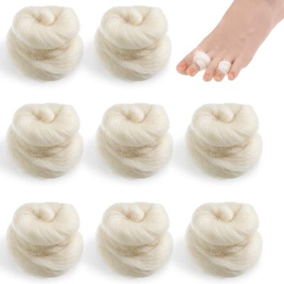 8 Pcs Lambs Wool for Feet, Soft Lambs wool for Toes, Separators Cushion