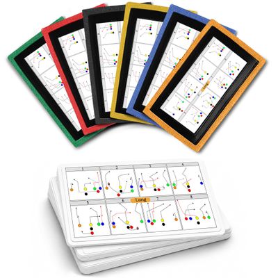 Wristband Interactive WBI Flag Football Wristbands with Plays - 6 Pack