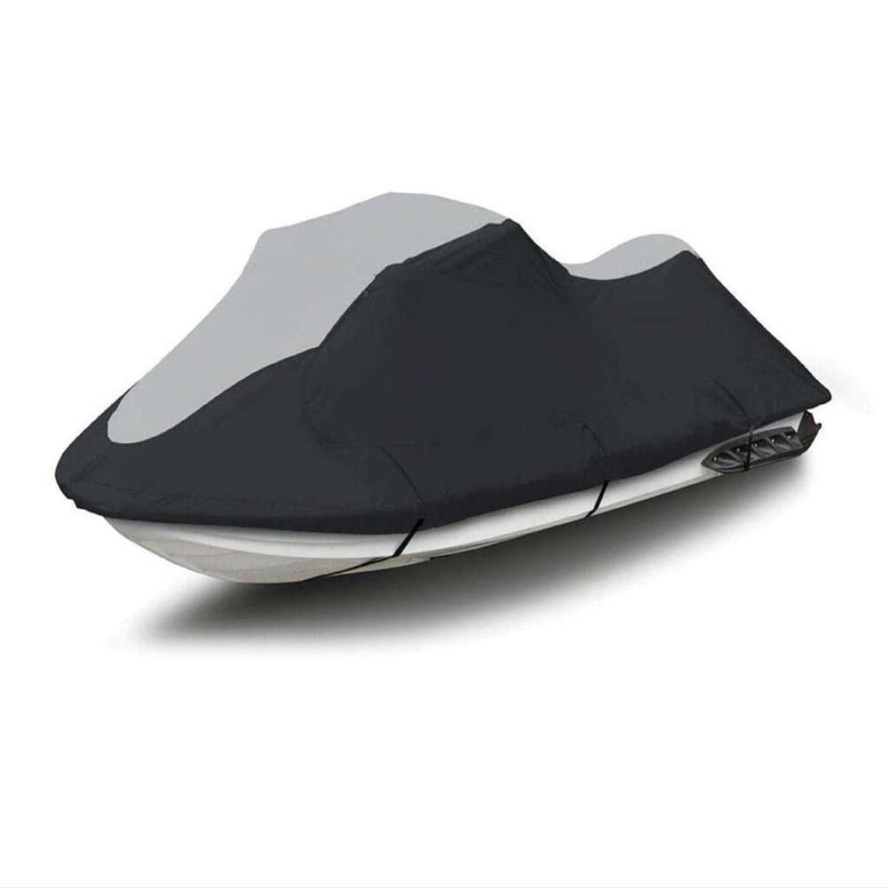 SBU Super Heavy-Duty Top of The Line Jetski Cover Compatible for Yamaha VX 2005-2009 Watercraft PWC Cover Black/Grey