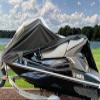 SBU Super Heavy-Duty Top of The Line Jetski Cover Compatible for Yamaha VX 2005-2009 Watercraft PWC Cover Black/Grey view 3