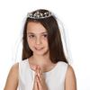 Giftware by Roman Inc., Sacraments, First Communion Veil, 26"L HANNAH RHINESTONE TIARA ,Religious, Inspirational, Durable (26x5x2) view 2