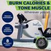 DeskCycle Under Desk Bike Pedal Exerciser with Standard Height - Stationary Bikes for Home & Office (White) view 2