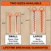 Orange Screw Ultimate Ground Anchors: Heavy Duty Screw-in Tent Stakes for High Wind, Sand, Canopies, and Camping - Made in USA, Included T-Grip Tool - (Large, 2 Pack, Orange) view 4