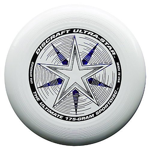 Discraft Ultra-Stars Ultimate Frisbee 175 Gram Championship Sportdiscs-White