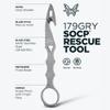 Benchmade - SOCP 179 Rescue Tool with Black Sheath, Hook, Oxygen Wrench, and Carbide Glass Breaker (179GRY) view 2