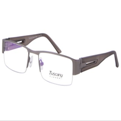 Tuscany Men's Eyeglasses 536 05 Gunmetal Half Rim Optical Frame 52mm