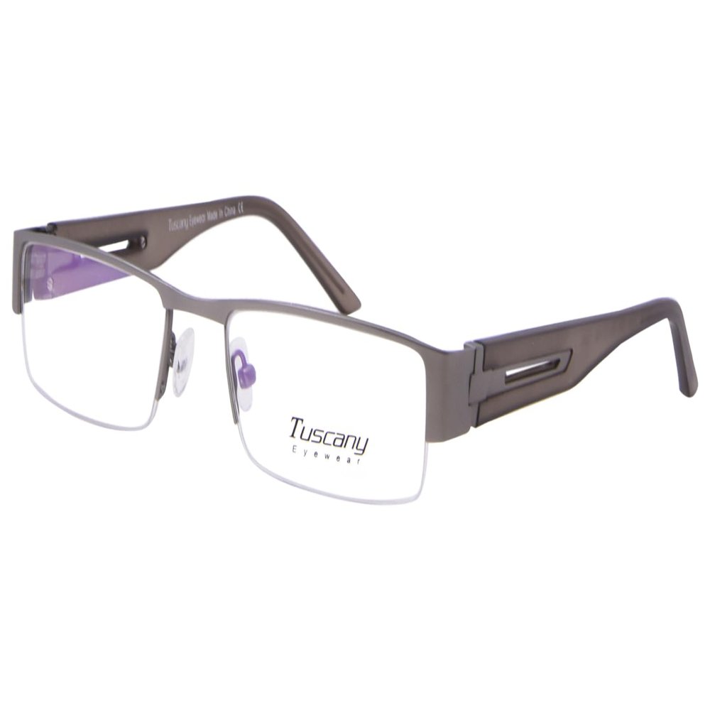 Tuscany Men's Eyeglasses 536 05 Gunmetal Half Rim Optical Frame 52mm