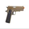 Soft AIR USA Colt 1911 A1 Spring Airsoft Pistol with Metal Slide, 345 FPS, Brown view 2