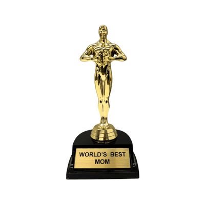 World's Best Mom 7" Trophy Award Premium Gift with Weighted Base