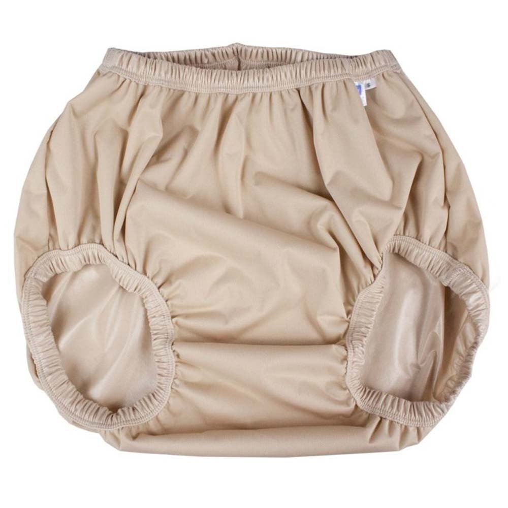 GaryWear Active Brief Adult Diaper Covers, Trim Fitting Discrete Waterproof Pant. Uni-Sex, Breathable, Quiet, Reusable & Washable Incontinence Under Garments - X-Large, Latte