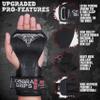 Cobra Grips PRO Best Weight Lifting Gloves, Heavy Duty Straps, Alternative to Power Lifting Hooks, Power Lifting, For Deadlifts With Built in Adjustable Neoprene Padded Wrist Wrap Support. view 3