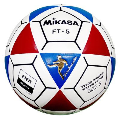 Mikasa FT5 Goal Master Soccer Ball, Blue/Red/White, Size 5