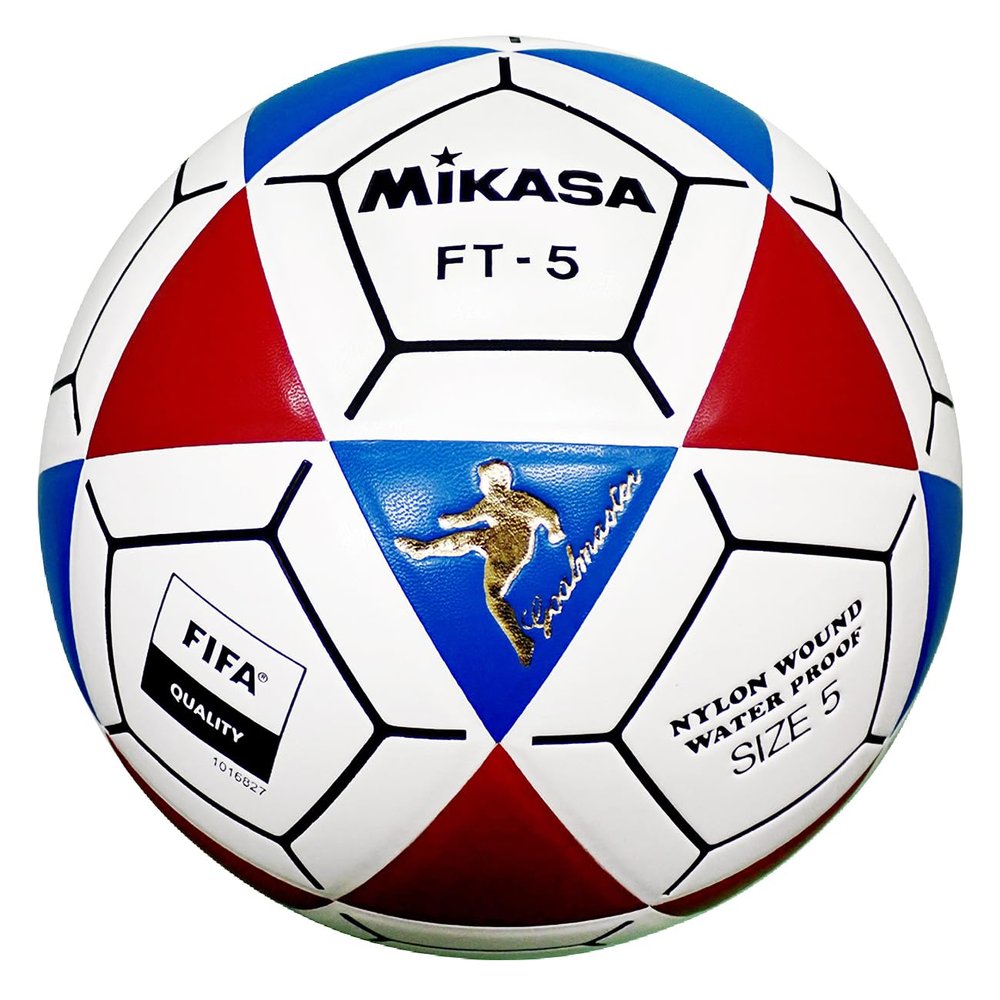 Mikasa FT5 Goal Master Soccer Ball, Blue/Red/White, Size 5