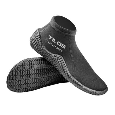 Tilos TruFit Dive Boots - Ergonomic Scuba Booties, 3mm Short Beach Boot, Mens 8 / Womens 9