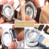 Hirsch Mariner Leather Watch Strap - Golden Brown - L - 20mm / 18mm - Shiny Silver Buckle - Water Resistant Calf Leather Band view 4