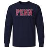 Barnesmith University of Pennsylvania Quakers Long Sleeve T-Shirt, Classic, Navy, Small view 1