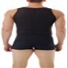 Underworks Mens Extreme Gynecomastia Chest Binder Vest Small Black view 2