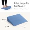 StrongTek XL Foam Yoga Wedge Blocks, Black, Set of 2, 16.5 Incline, 13"  12.75"  3.75", for Yoga, Stretching, Squats & Physical Therapy view 2