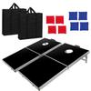 Smartxchoices 2FT X 4FT Portable Bean Bag Cornhole Game Set with 8 Bean Bags and Carrying Case, Aluminum Framed Funny Toss Game for Backyard, Lawn, Party, Outdoor Indoor view 1