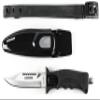 Cressi Skorpion Knife, Point Tip Gray view 1