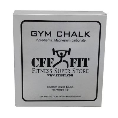 CFF Premium Chalk - 1 lb. Box - Magnesium Carbonate Weightlifting, Climbing, and Gymnastics Chalk