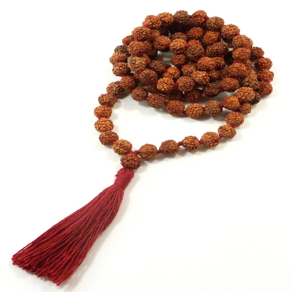 Rudraksha Meditation Mala 8mm 108 Beads