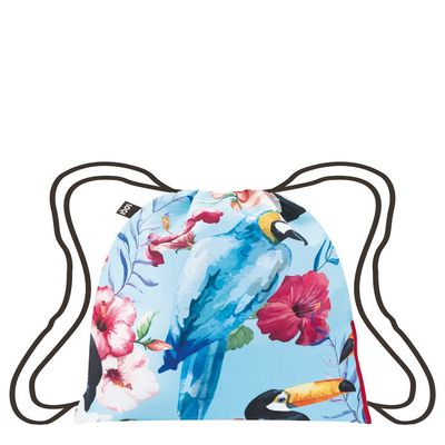 LOQI Wild Birds Backpack, Blue