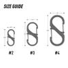 Nite Ize LSB2-11-R3 S-Biner SlideLock Dual Locking Carabiner, Size #2, Stainless view 4