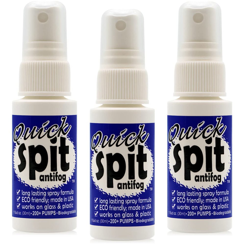 JAWS, Premium Anti-Fog Spray for Eye Glasses, Mirrors, Plastic Windows, Swim Goggles, Diving Masks - Quick and Long-Lasting Glass Anti Fog Quick Spit Spray, 1 oz. (pack of 3)
