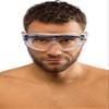 Cressi Skylight Swim Goggles - Black/Black/Black - Mono-Lens Wide-View Swim Mask - Anti Fog Water Goggles, Strap for Triathlon Gear view 3