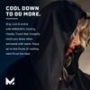MISSION Cooling Hoodie Towel- Sport Hood Towel, Cools when Wet, UPF 50, Contours Your Head to Stay in Place- Black view 4