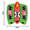 Wow Sports  Big Bazooka Towable Deck Tube for Boating  1-4 Person Capacity  Multiple Riding Position - Inflatable Boat Tube  Youth & Adults view 3