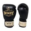 Windy Leather Muay Thai Training Sparring Gloves, 16-Ounce, Black view 3