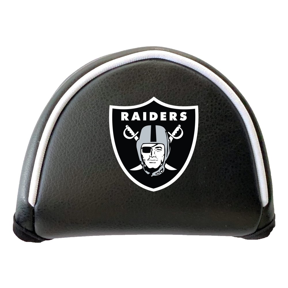 Team Golf NFL LAS Vegas Raiders Putter Cover - Mallet (Color) - Printed Team Golf NFL Putter Cover - Mallet Printed, Fits Most Mallet Putters, Easily Slips on and Secures with Velcro Closure