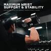 Gymreapers Weightlifting Wrist Wraps (Competition Grade) 18" Professional Quality Wrist Support with Heavy Duty Thumb Loop - Best Wrap for Powerlifting, Strength Training, Bodybuilding(Black,18") view 2