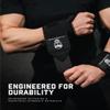 Gymreapers Weightlifting Wrist Wraps (Competition Grade) 18" Professional Quality Wrist Support with Heavy Duty Thumb Loop - Best Wrap for Powerlifting, Strength Training, Bodybuilding(Black,18") view 3