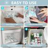 WORLD-BIO Dry Ice for Shipping Frozen Food & Travel, Long Lasting Cold Packs for Cooler 96 Packs 4.7" x 3.3", Small Freezer Packs for Shipping, Bulk Reusable Dry Ice Packs Cool Pack for Shipping view 4